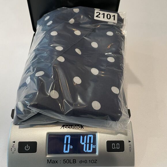 TALBOTS Women’s Polka Dot Navy Blouse Size M - Picture 12 of 12